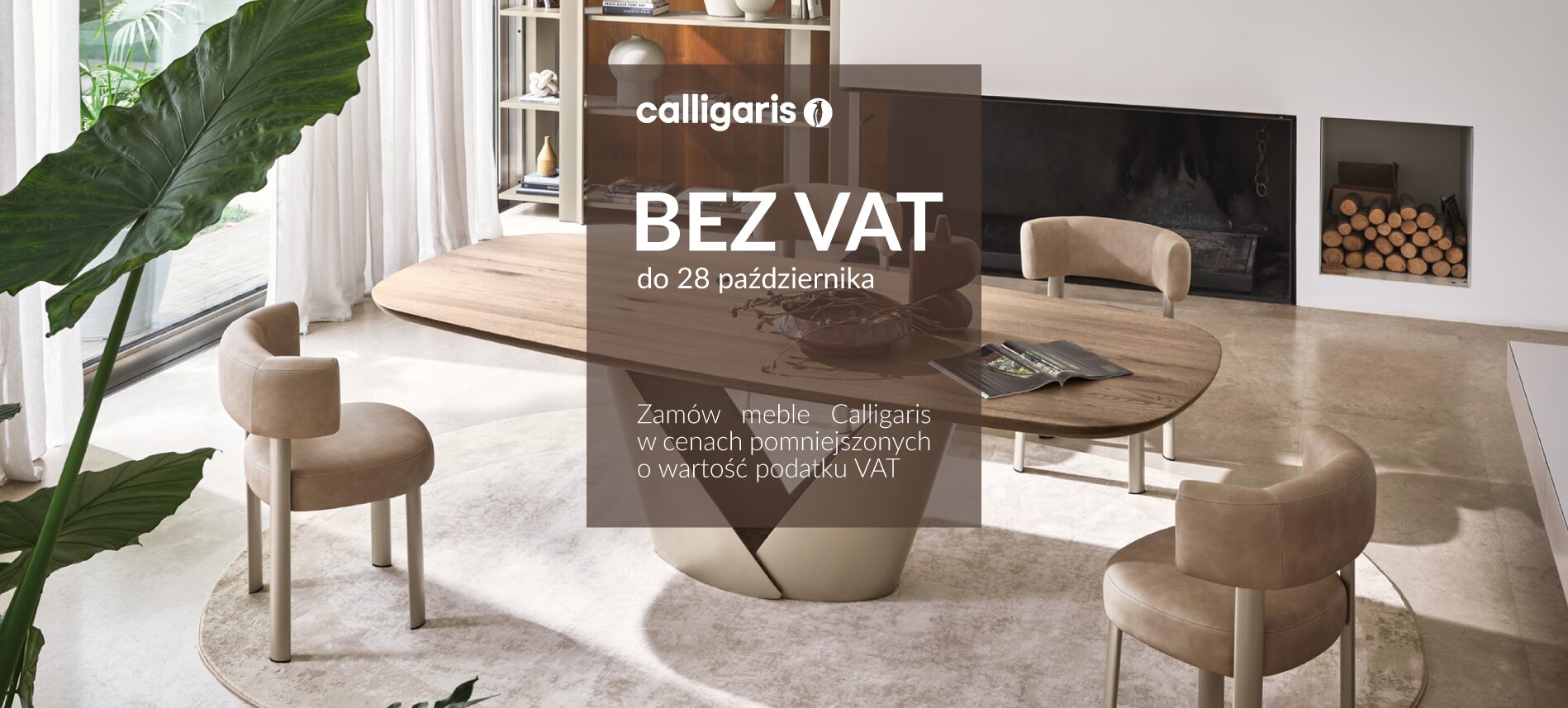Zapraszamy na promocje bez vat na markę Calligaris